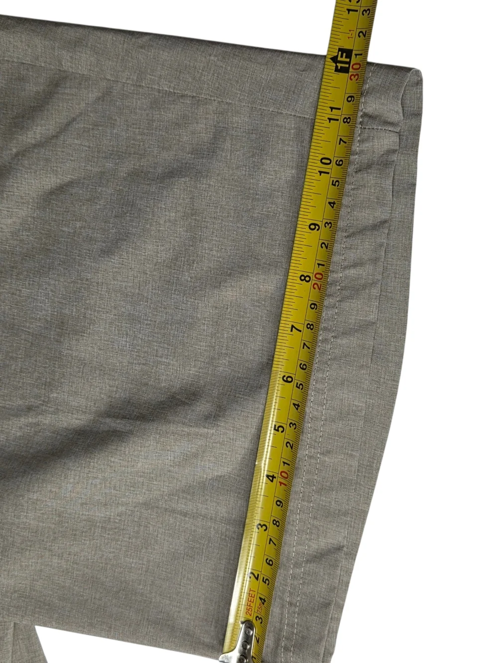 Ben Hogan Men's Beige Chino Shorts Polyester Elastane Button Pockets Stretch
